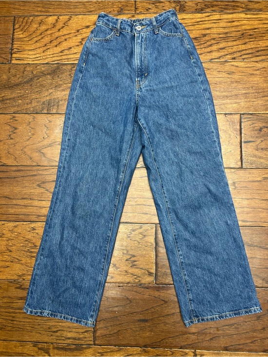 H&M Denim - H&M Curvy Fit Wide Ultra High-Waisted Jeans